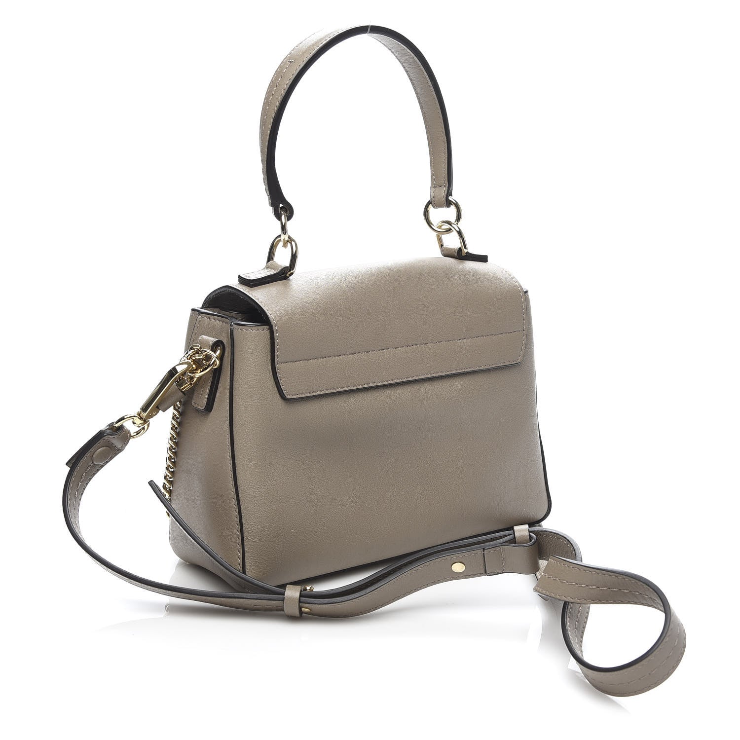 Chloe Calfskin Mini Faye Day Shoulder Bag Motty Grey 3 of 9