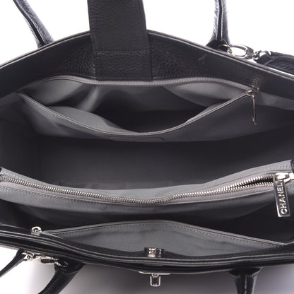Chanel Calfskin Cerf Executive Shopper Tote Black 5 of 11