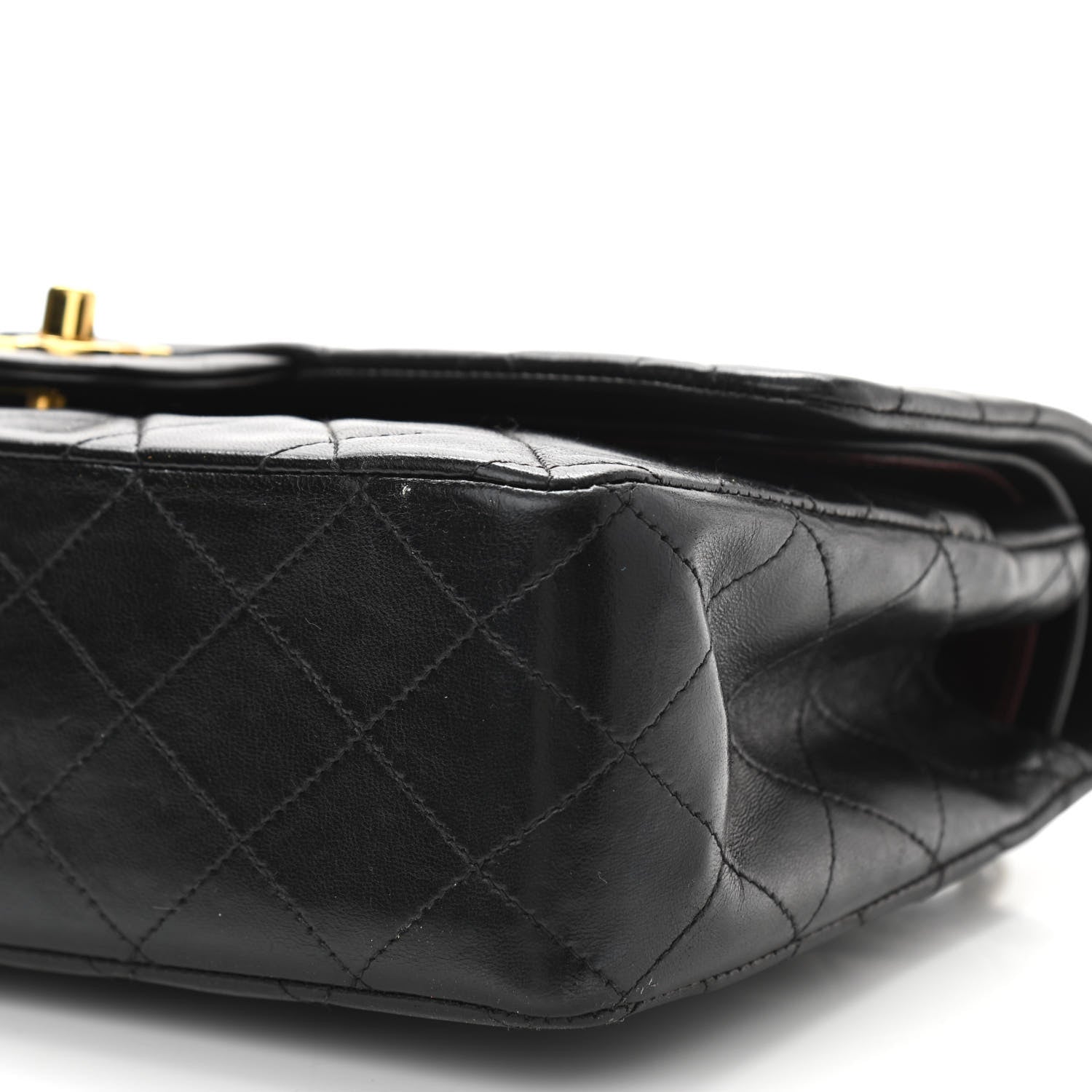 Chanel Lambskin Quilted Medium Double Flap Black 10 of 14