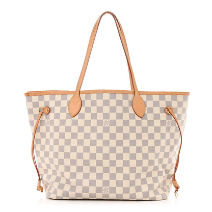 Louis Vuitton Damier Azur Neo Neverfull MM Rose Ballerine 3 of 15