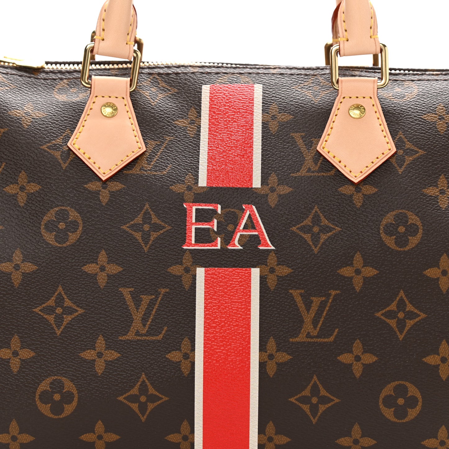 Monogram My LV Heritage Speedy Bandouliere 30 Fuchsia White