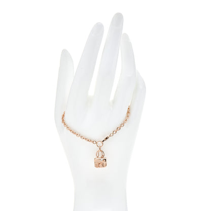 Hermes 18K Rose Gold Diamond Constance Amulette Bracelet SH 2 of 5