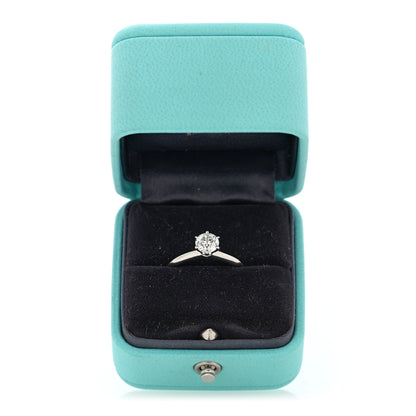 Tiffany Platinum Diamond .75ct Solitaire Engagement Ring 54 7 6 of 6