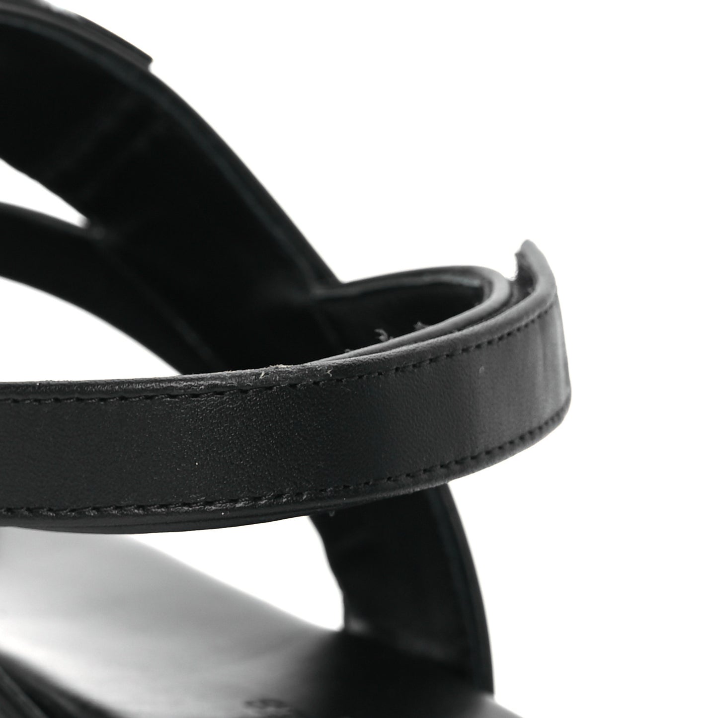 Calfskin Womens Ines Sandals 38 Black