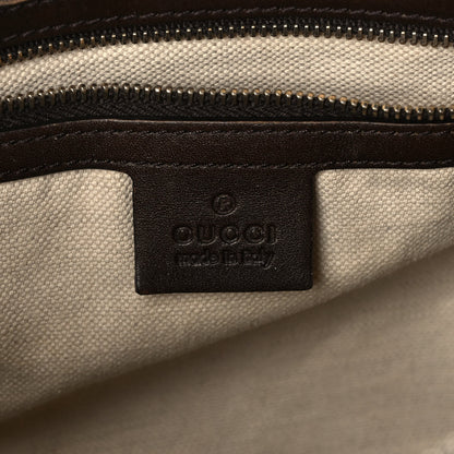 Gucci Monogram Vintage Web Medium Boston Dark Brown 6 of 14