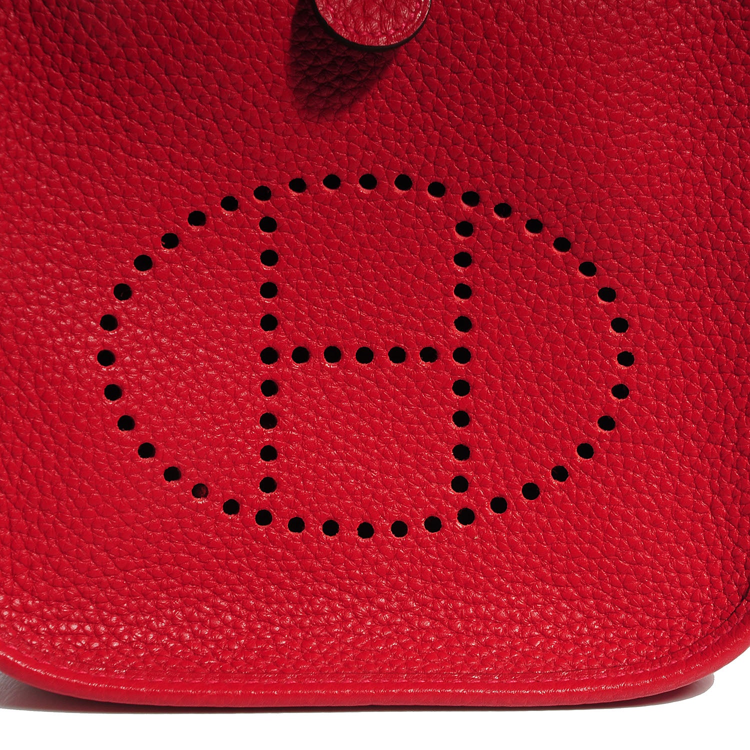 Hermes Taurillon Clemence Amazone Evelyne TPM Rouge Casaque Crevette 8 of 15