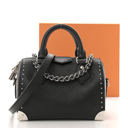 Louis Vuitton Calfskin Monogram Bold Speedy Trunk 20 10 of 10