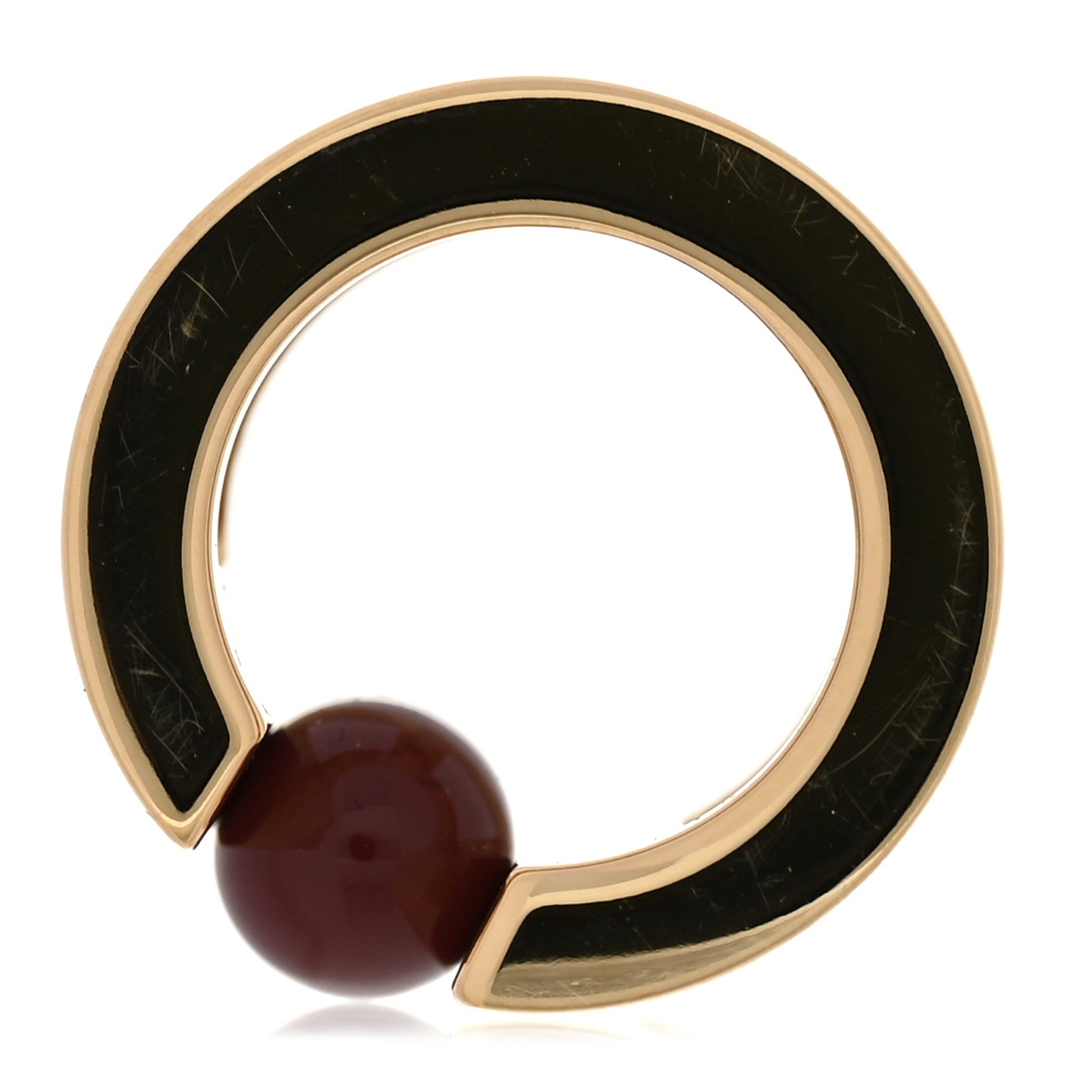 Hermes Permabrass Mini H Perle Twilly Ring Rouge H 4 of 5