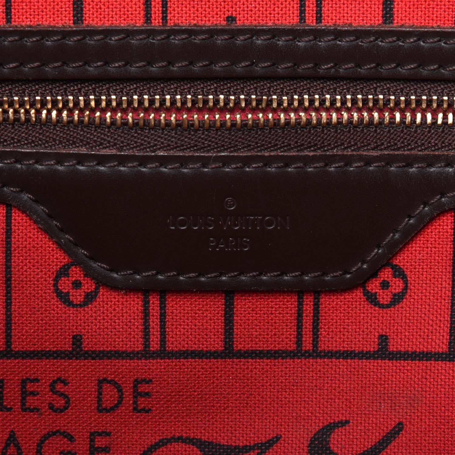 Louis Vuitton Damier Ebene Neverfull MM 6 of 29