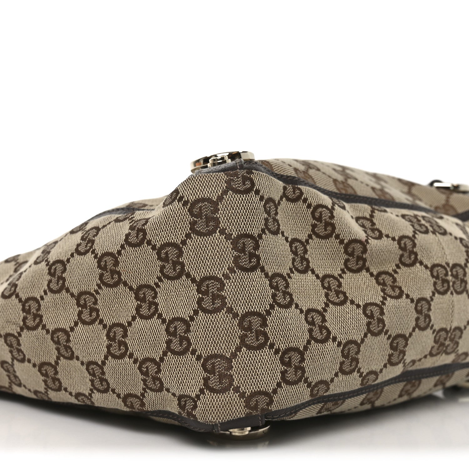 Gucci Monogram Small Gold D Ring Tote Brown 1847615 – FASHIONPHILE