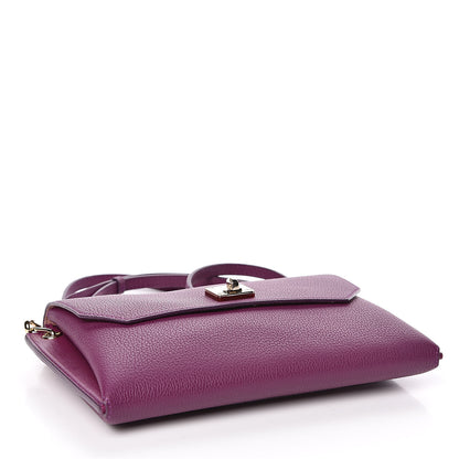 MCM Grained Calfskin Small Milla Clutch Mystic Purple 4 of 8