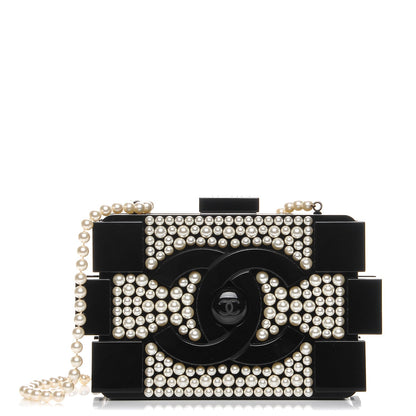 Chanel Pearl Boy Brick Lego Clutch Black 1 of 8