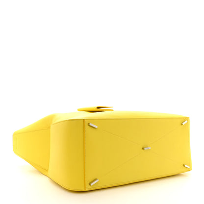 Salvatore Ferragamo Calfskin Large Star Tote Yellow 4 of 11