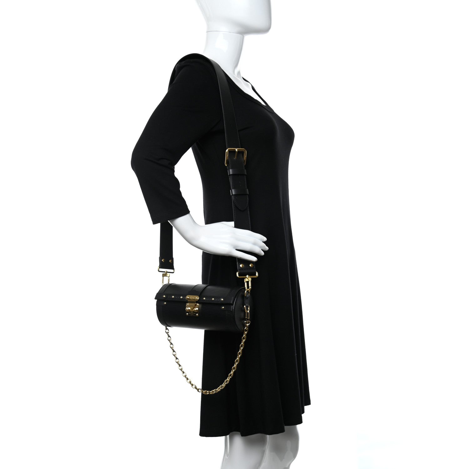 Louis Vuitton Epi Papillon Trunk Black 2 of 10