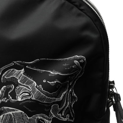 Alexander McQueen Nylon Lion Skull Backpack Black 8 of 16