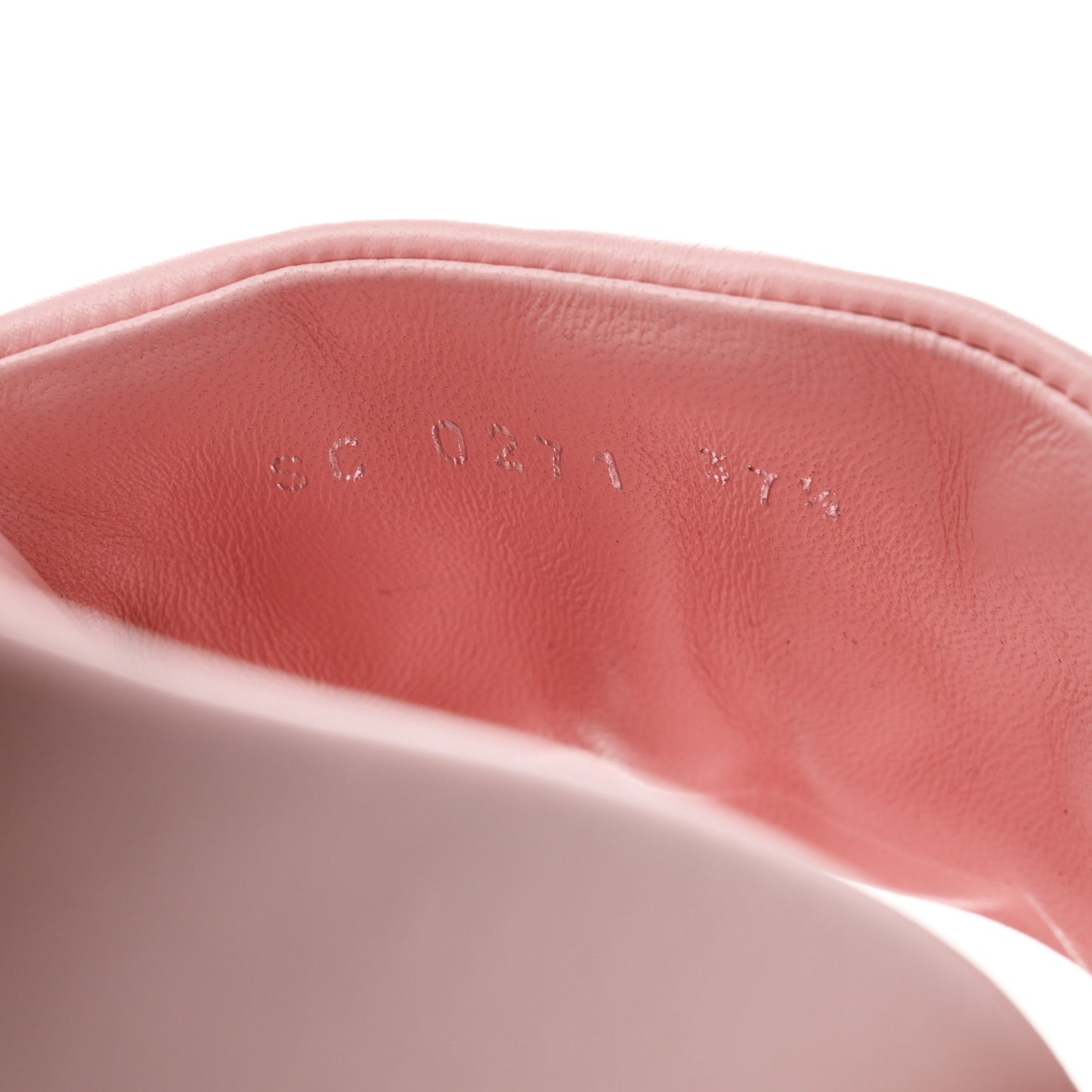 Lambskin Embossed Monogram Jumbo Flatform Mule Sandals 37.5 Rose Clair