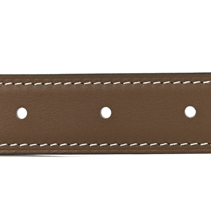 Hermes Epsom 32mm Guilloche H Belt 85 34 Etoupe White 3 of 5