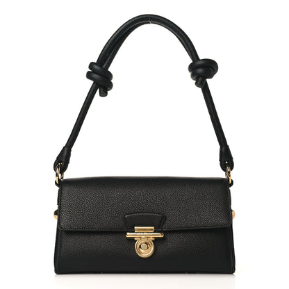 Salvatore Ferragamo Calfskin Glam Shoulder Bag Black 1 of 7