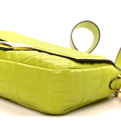 Fendi Nappa FF 1974 Embossed Baguette Wasabi 10 of 10