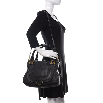 Chloe Calfskin Medium Marcie Satchel Black 2 of 18