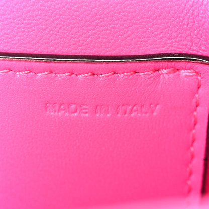 Valentino Garavani Nappa Monochrome One Stud Chain Clutch Pink PP 6 of 10