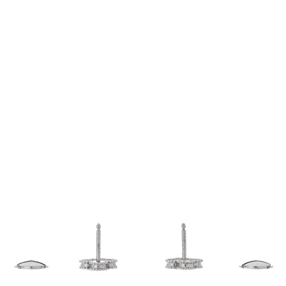 Van Cleef & Arpels 18K White Gold Mother of Pearl Sweet Alhambra Earrings 3 of 5