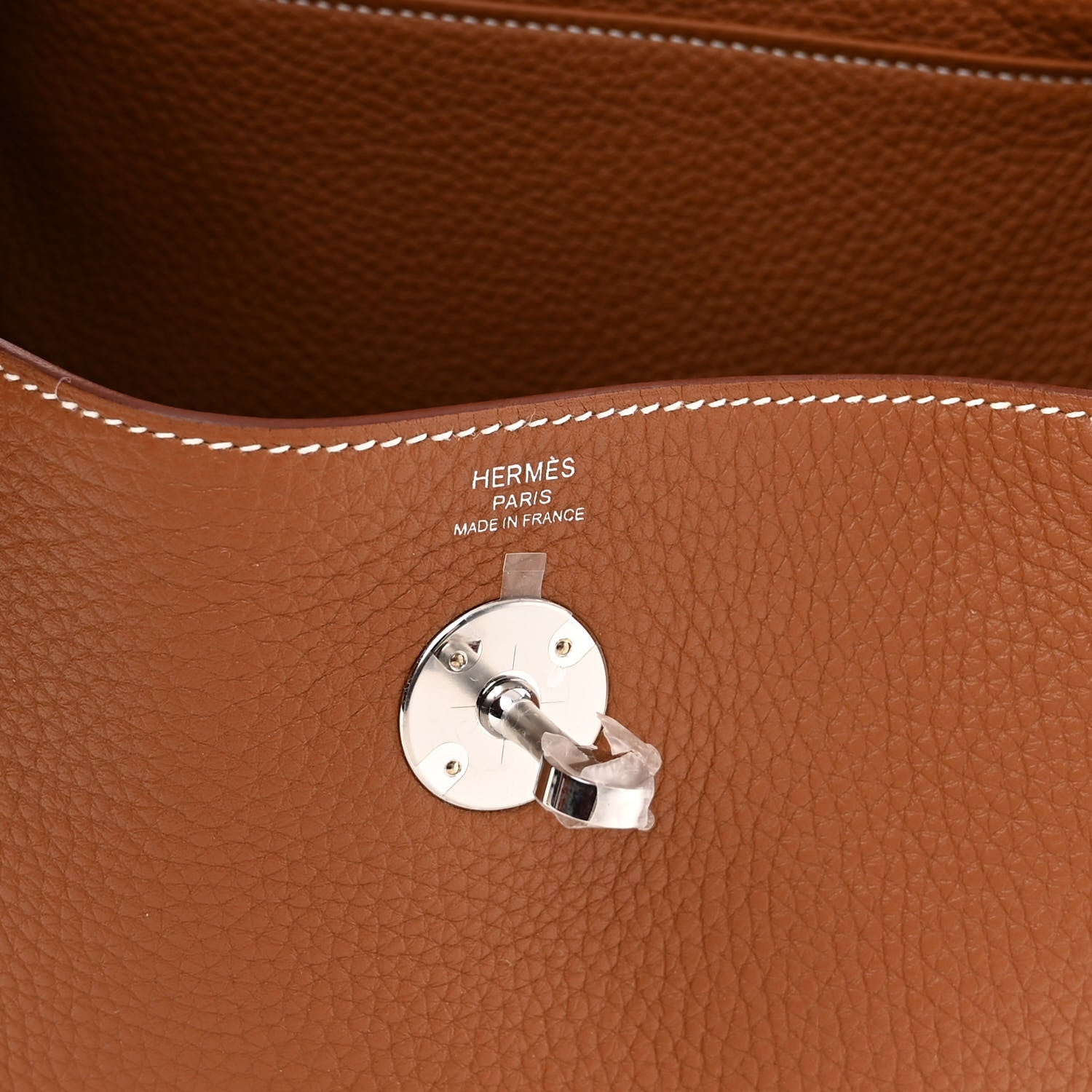 Hermes Taurillon Clemence Lindy 26 Gold 6 of 10