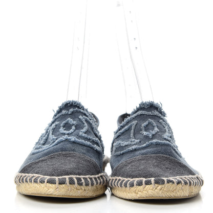 Chanel Linen CC Espadrilles 39 Blue 2 of 11