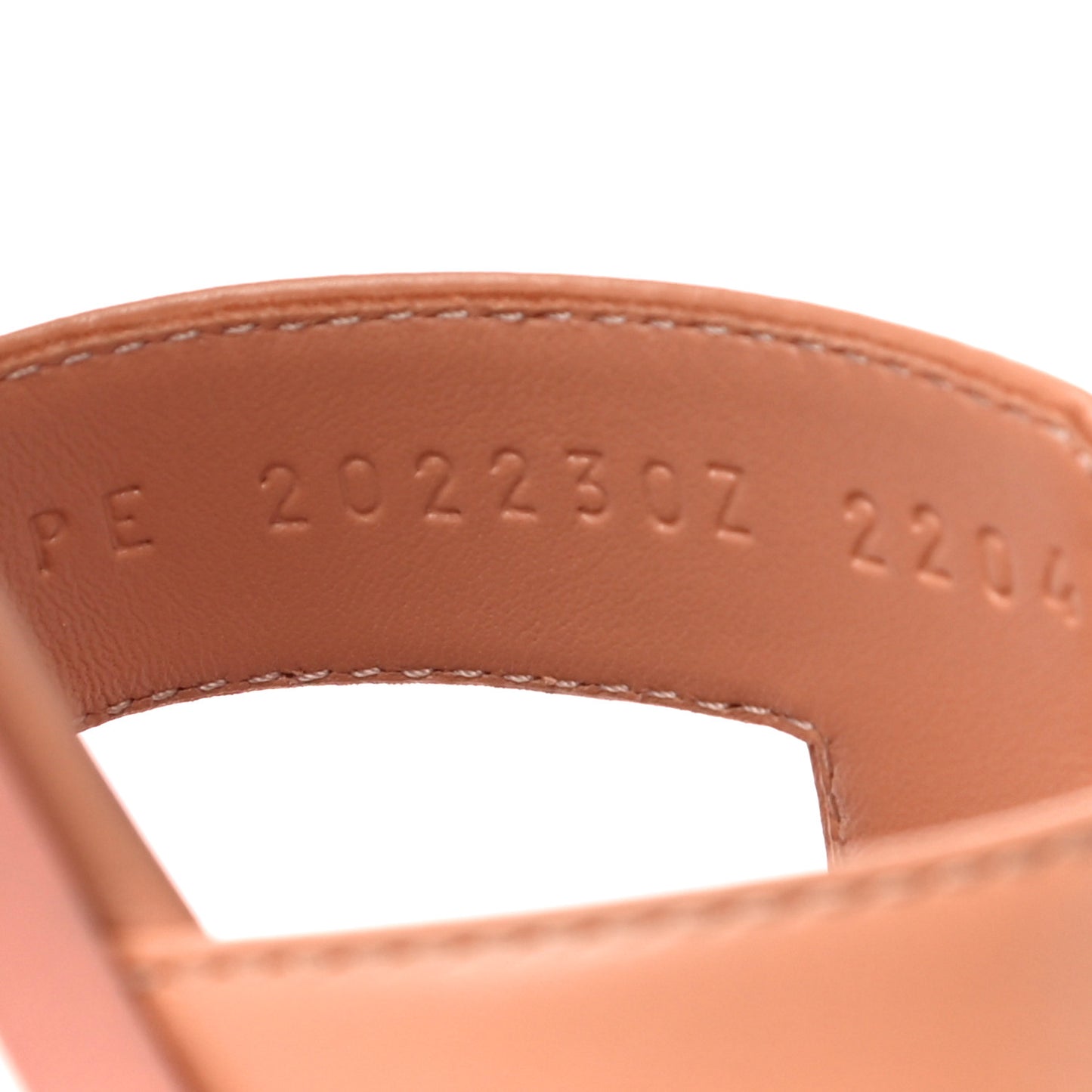 Calfskin Oran Sandals 37.5 Granit Rose