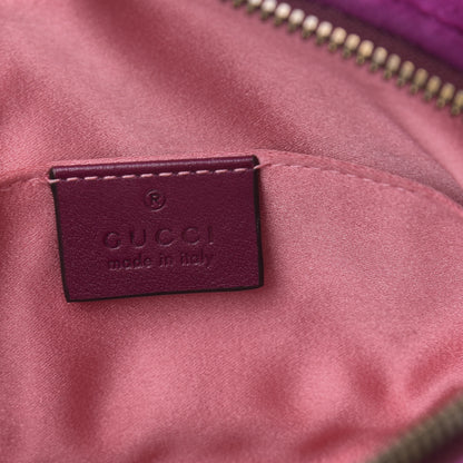 Gucci Velvet Matelasse GG Marmont Belt Bag 75 30 Fuchsia Violet Cyclamen 6 of 10