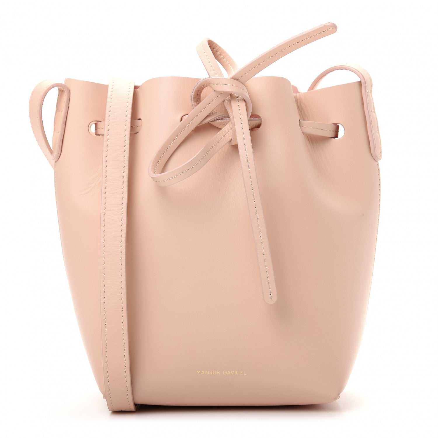 Mansur Gavriel Calfskin Mini Mini Bucket Bag Rosa 1 of 9