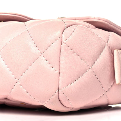 Chanel Lambskin Quilted Flap Cosmetic Case Light Pink 9 of 9