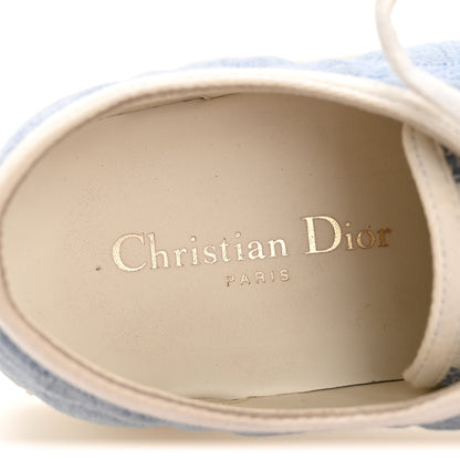 Christian Dior Denim Cannage Walk'N'Dior Low Top Sneaker 40.5 Dynamic Blue 8 of 9