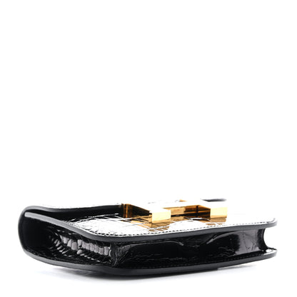 Hermes Shiny Alligator Constance Slim Wallet Black 5 of 8