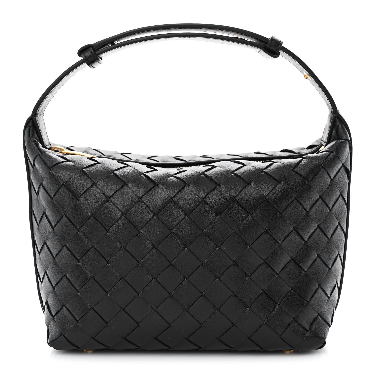 Bottega Veneta Calfskin Nappa Intrecciato Mini Wallace Black 1 of 10