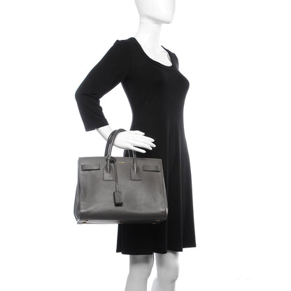 Saint Laurent Calfskin Small Sac De Jour Fog 2 of 7