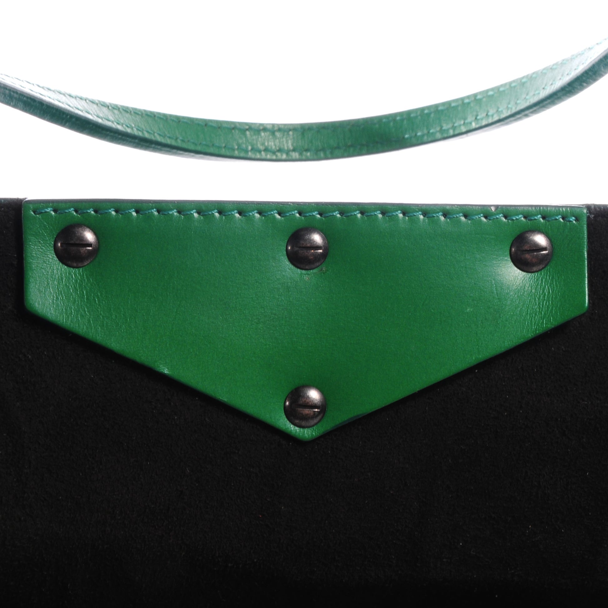 Givenchy Calfskin Crocodile Embossed Large Antigona Tote Emerald 9 of 11