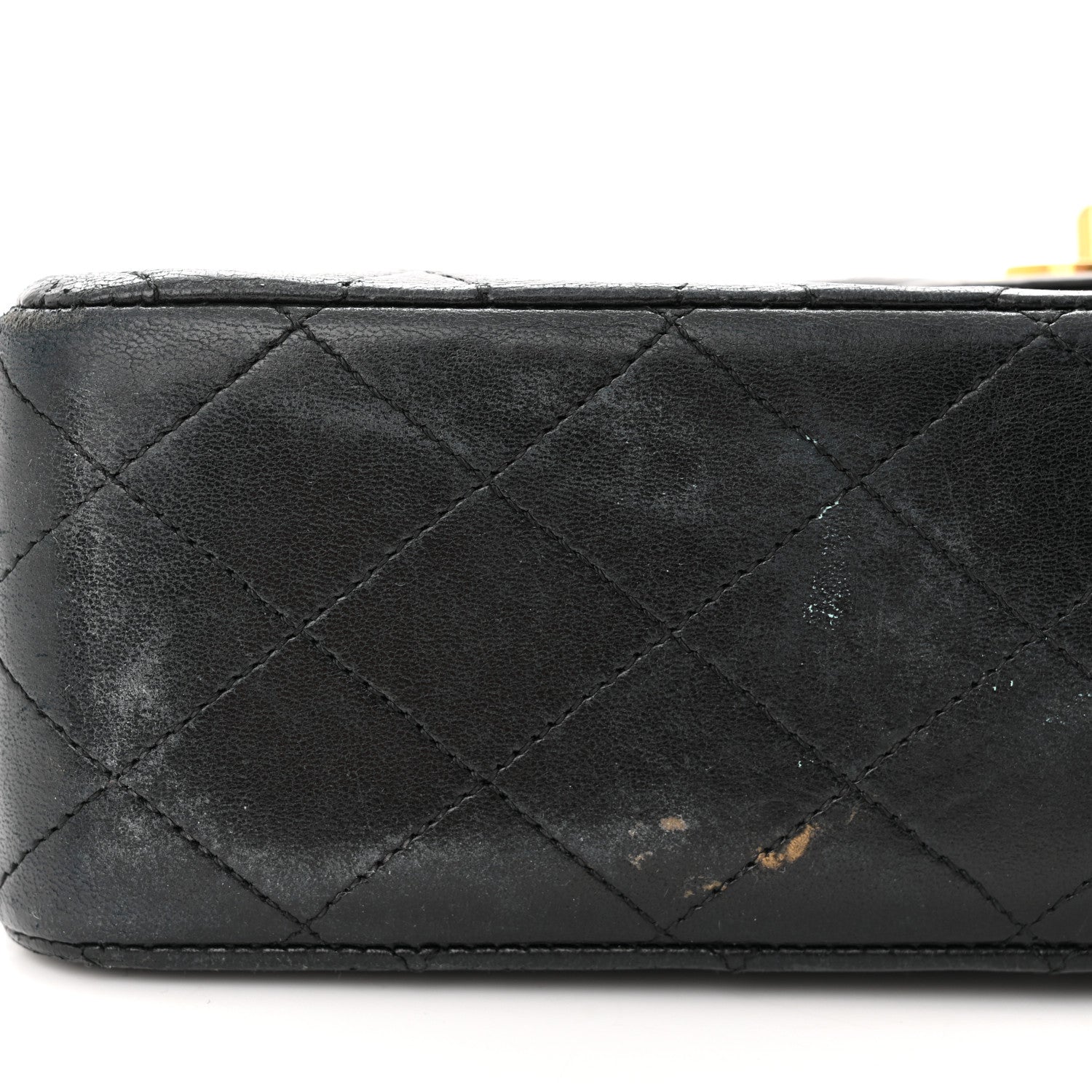 Chanel Lambskin Quilted Medium Double Flap Black 12 of 16