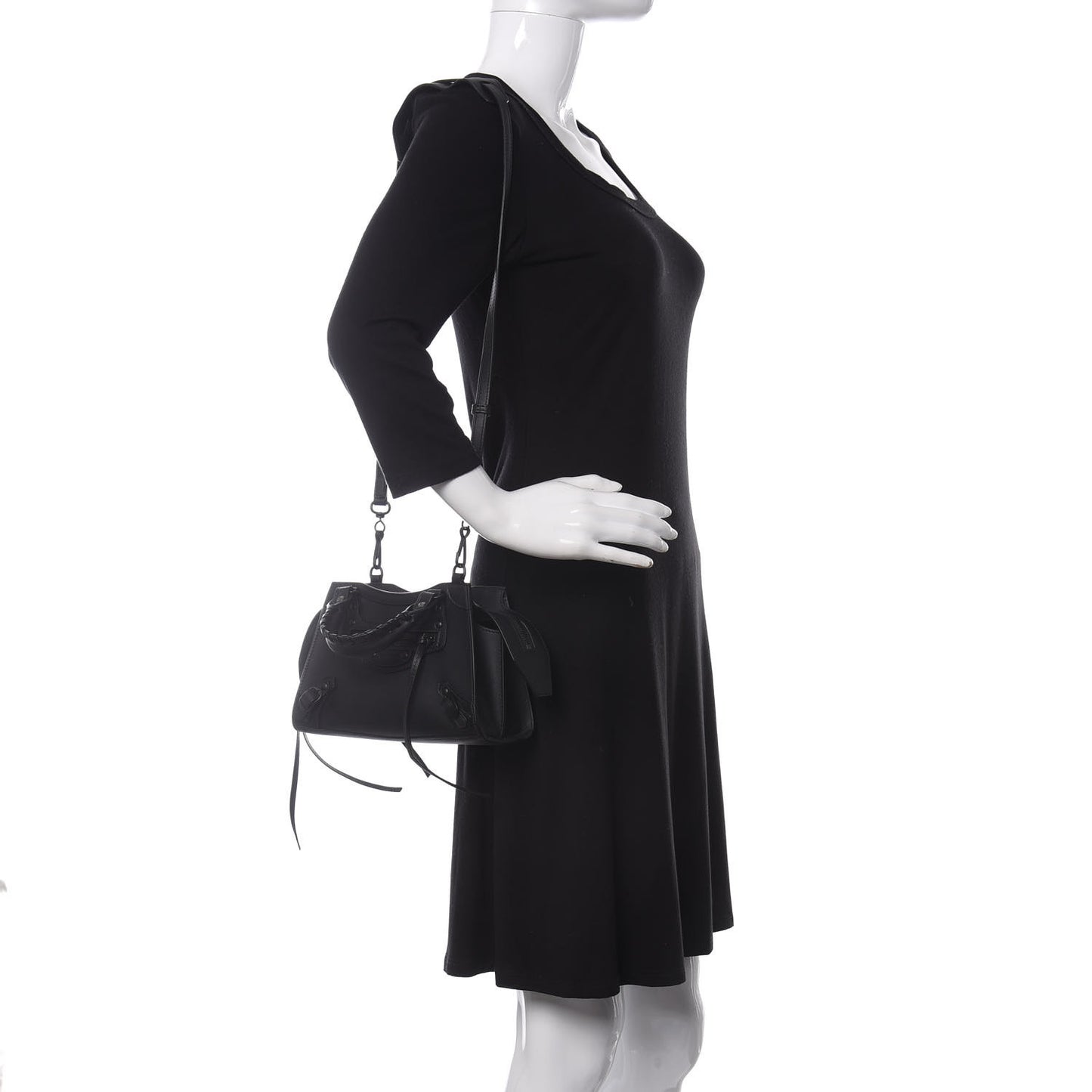 Smooth Calfskin Neo Classic Black Hardware Mini City Black