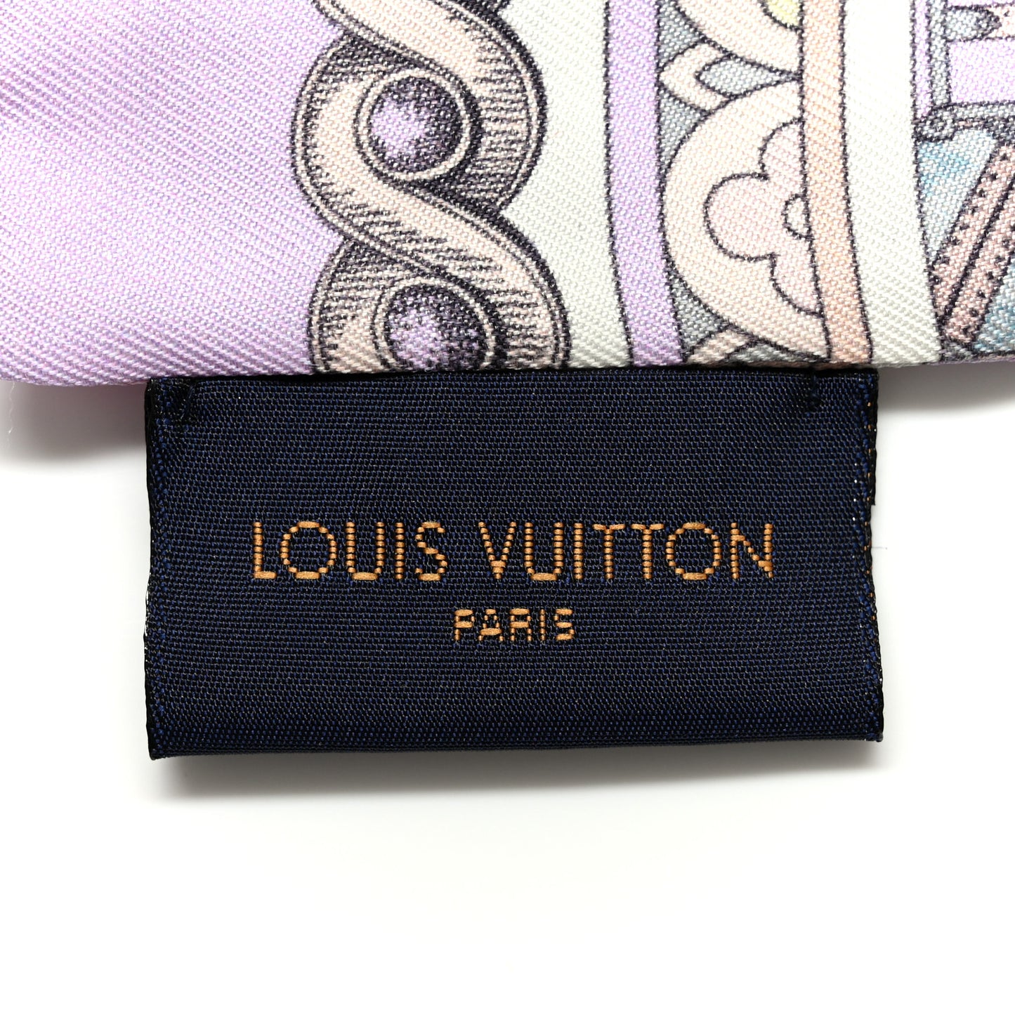 Silk Monogram Around The World Bandeau Mauve
