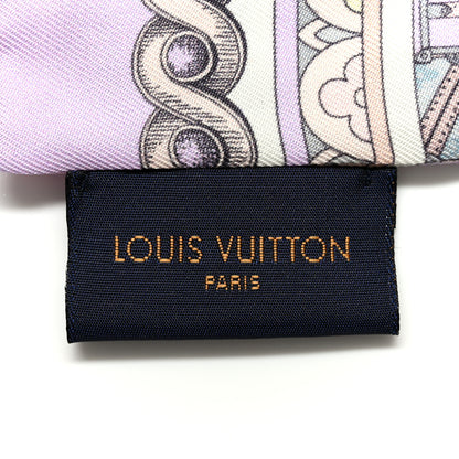Louis Vuitton Silk Monogram Around The World Bandeau Mauve 3 of 5