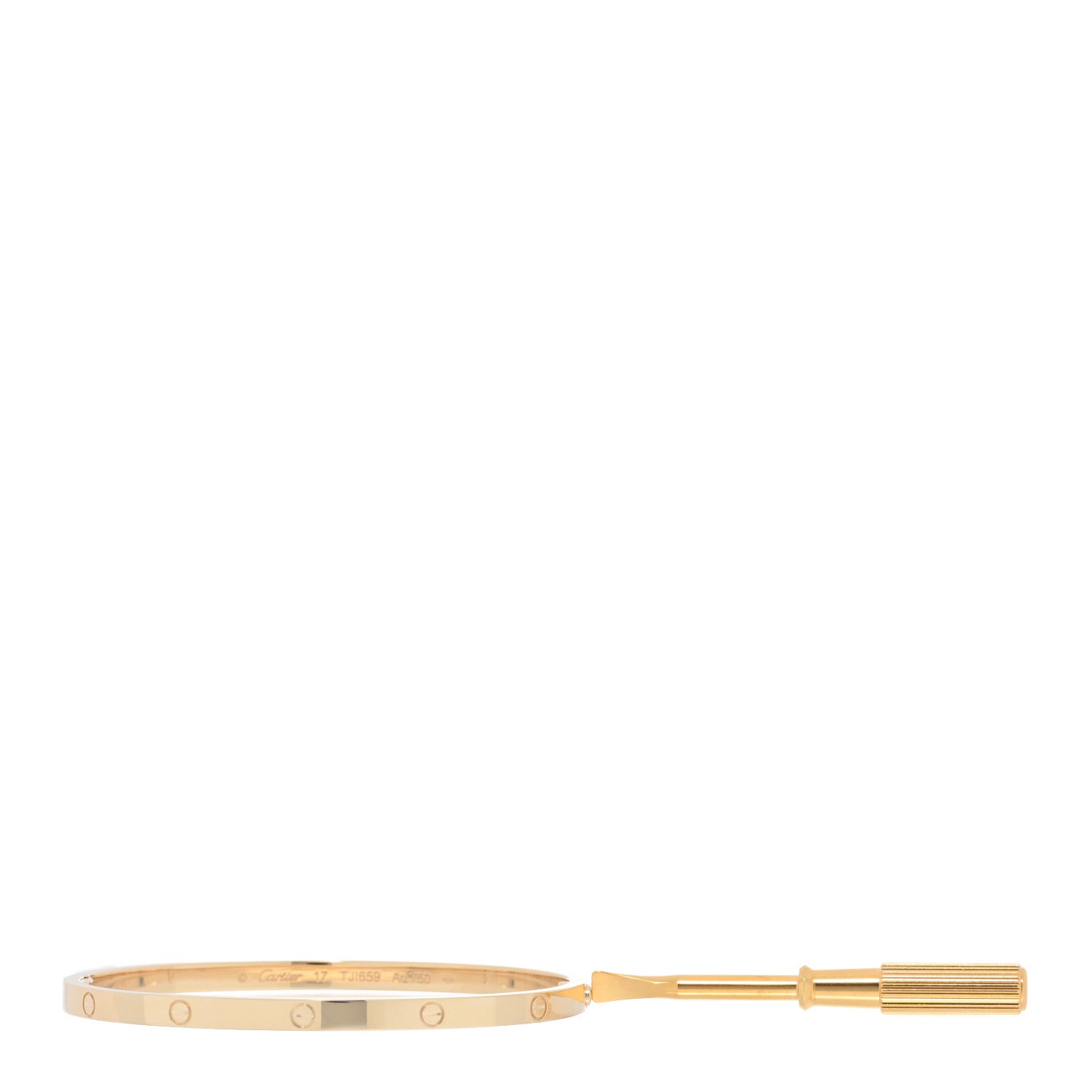 Cartier 18K Yellow Gold Small LOVE Bracelet 17 4 of 5