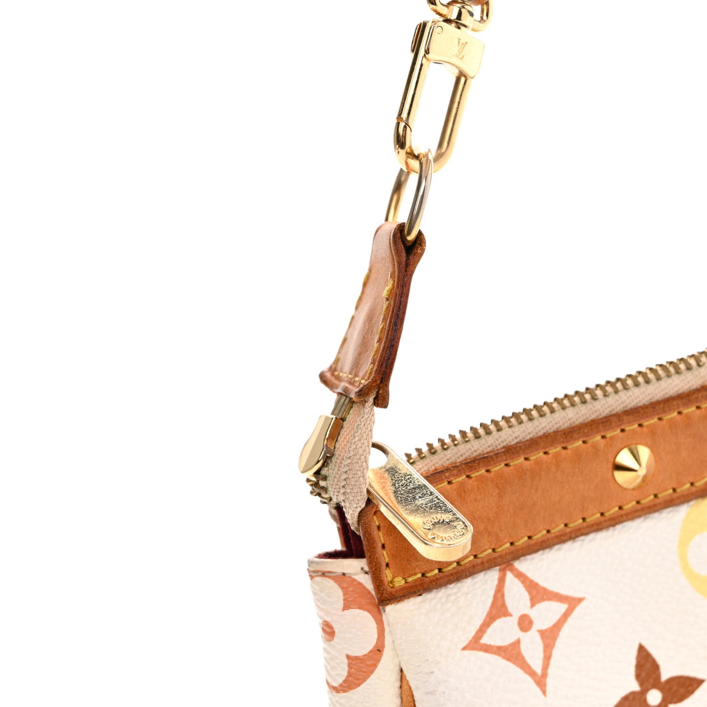 Monogram Multicolor Pochette Accessories White