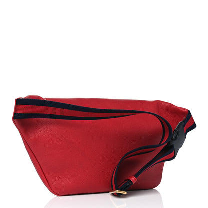 Gucci Grained Calfskin Logo Belt Bag Hibiscus Red 2 of 5