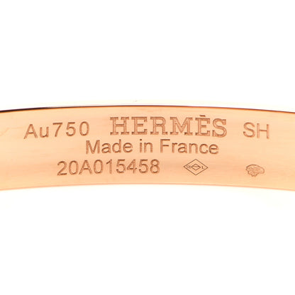 Hermes 18K Rose Gold PM Collier De Chien Bracelet SH 4 of 5