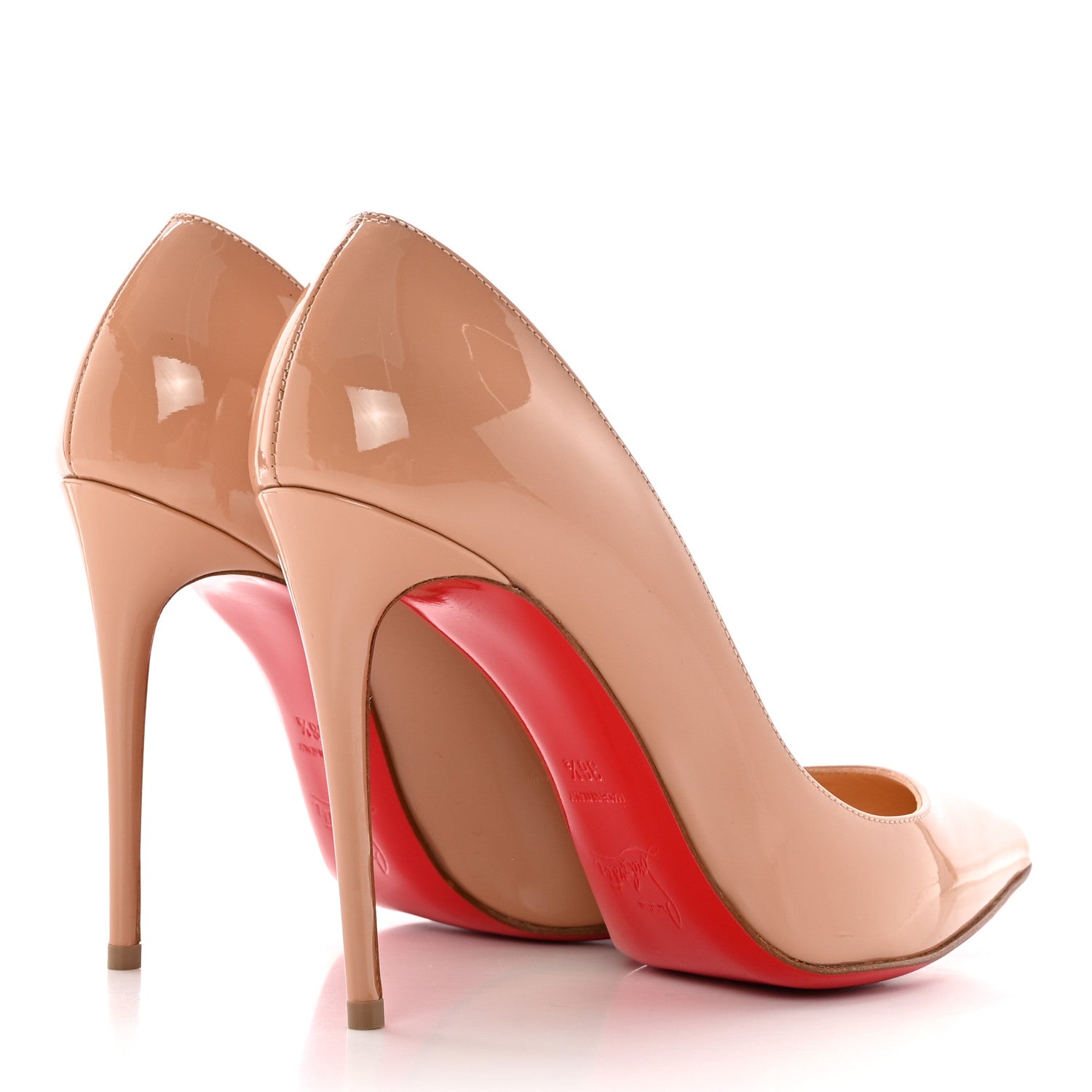 Christian Louboutin Patent Pigalle Follies 100 Pumps 36.5 Nude 4 of 10