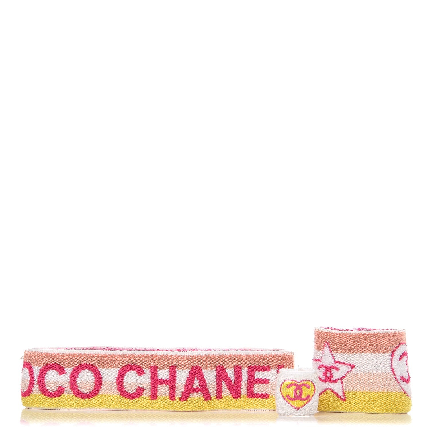 CHANEL可愛いリストバンド CHANEL（シャネル） 【未使用美品】CHANEL リストバンド 3色セット