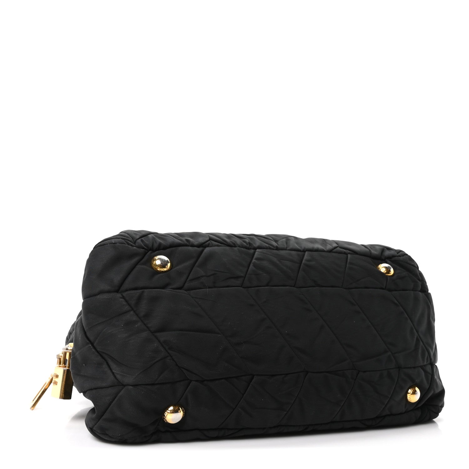 Prada Tessuto Nylon Chevron Catena Bag Black 1840215 – FASHIONPHILE