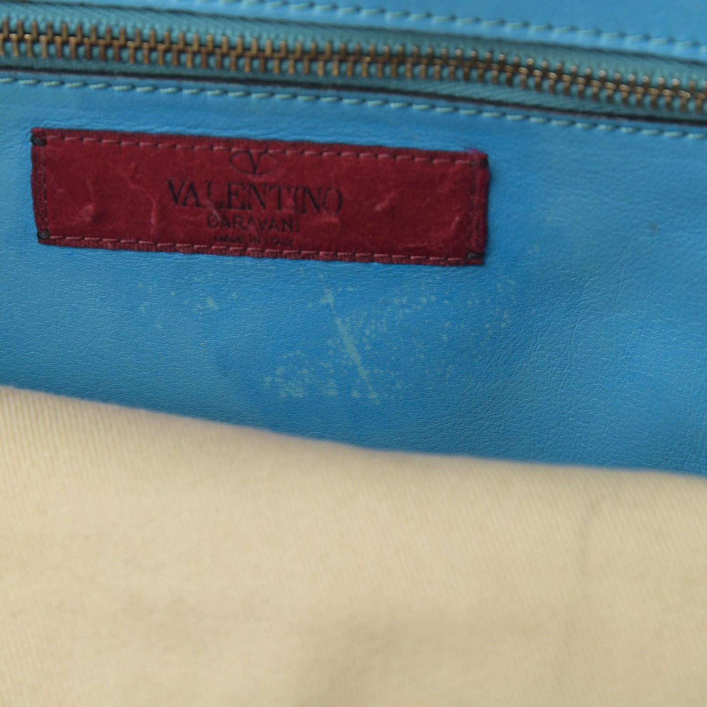 Vitello Small Rockstud Tote Parrot