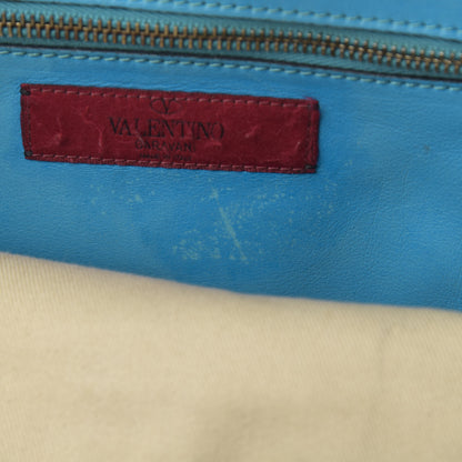 Valentino Garavani Vitello Small Rockstud Tote Parrot 12 of 17